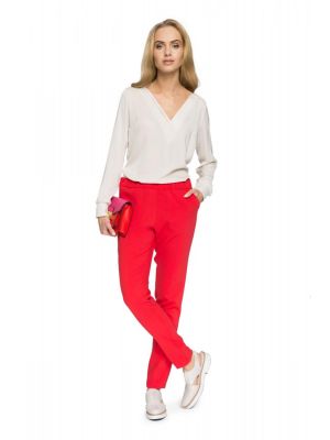 Pantaloni smart-casual cu talie elastica poza 0